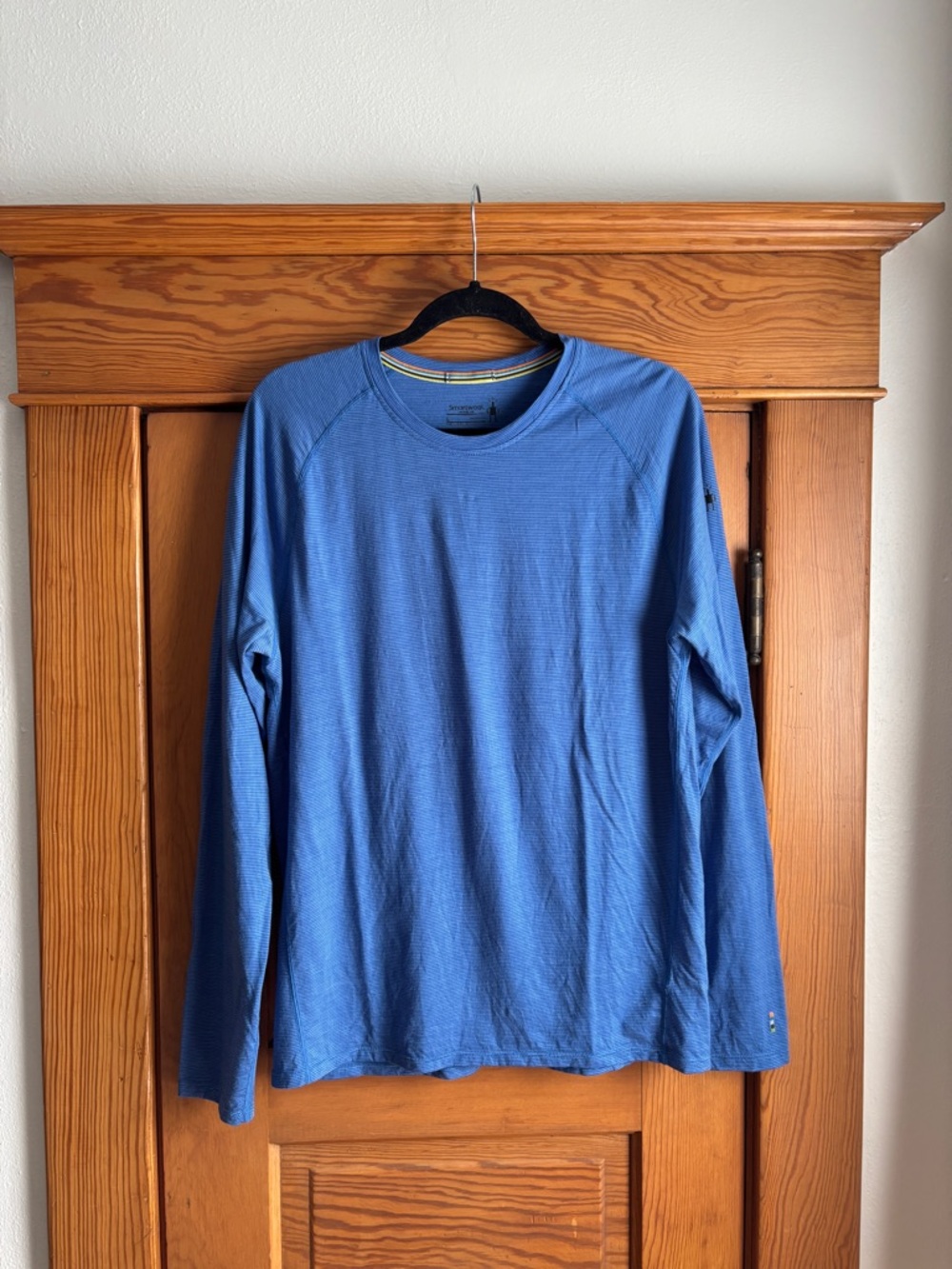 Smartwool Men's Merino 150 Base Layer Long Sleeve in Blue Size Large